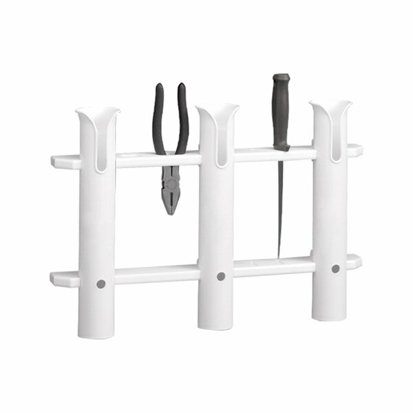 Whitecap Marine Products White Three Tube Tournament Rod Rack S-3449PBLUE